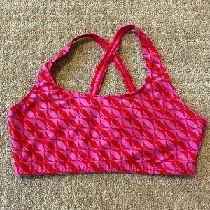 Nike Dri-Fit Pink & Red Racerback Sports Bra
